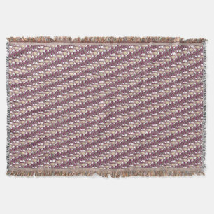 Vintage-Art-Nouveau-Rosenbaum im maronenbraunen Mu Decke