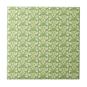 Vintage Art Nouveau Schneeglöckchen Blumen Wallpap Fliese