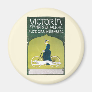Vintage Art Nouveau, Victoria Fahrrad Werke, Rehm Magnet