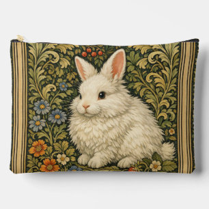 Vintage Art Nouveau weißes Kaninchen Zubehörtasche