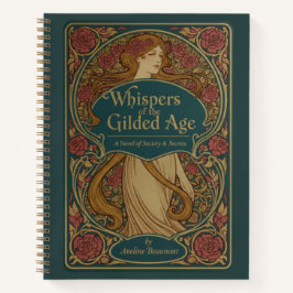 Vintage Art Nouveau Whispers of the Gilded Age Notizblock