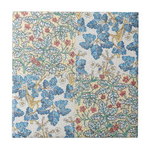 Vintage Art Nouveau Wilder Geranien Blumenmuster Fliese