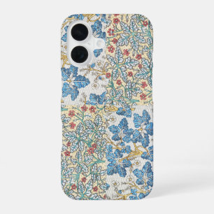 Vintage Art Nouveau Wilder Geranien Blumenmuster iPhone 16 Hülle