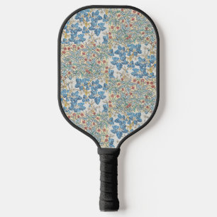 Vintage Art Nouveau Wilder Geranien Blumenmuster Pickleball Schläger