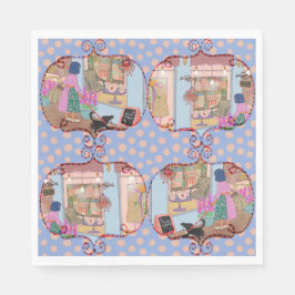 Vintage Art Paper Napkins Serviette