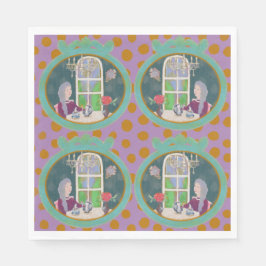 Vintage Art Paper Napkins  Serviette