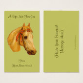 Vintage Art Pferd Personalisierte Geschenkkarte Ta (Vorne & Hinten)