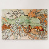 Vintage Art Poster Winter by Alphonse Mucha Puzzle (Horizontal)