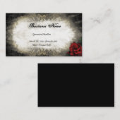 Vintage Art-Rosen-Geschäfts-Karte Visitenkarte (Vorne/Hinten)