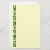 Vintage Art Scrolling Leaf Border Stationierung Briefpapier (Vorne/Hinten)