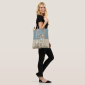 Vintage Art Sparrows und Kamelien Tasche (Am Model)