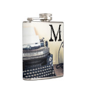 Vintage Art Verfasser-Retro Flachmann (Rechts)