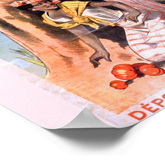 Vintage Art Werbeplakat - Rum Poster (Ecke)