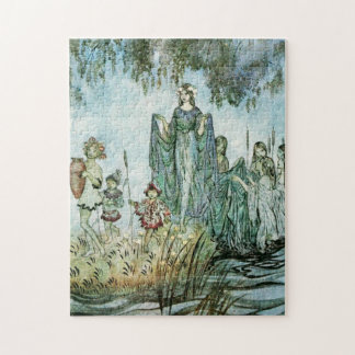 Vintage Arthur Rackham Feen Kunst Comus Puzzle