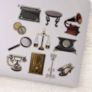 Vintage Artikel Zeitschriftenaufkleber für Bücher Aufkleber