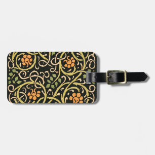 Vintage Arts and Crafts Blumenmuster Roycroft Gepäckanhänger