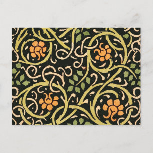 Vintage Arts and Crafts Blumenmuster Roycroft Postkarte