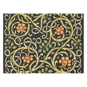 Vintage Arts and Crafts Blumenmuster Roycroft Tischdecke
