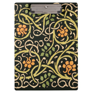 Vintage Arts and Crafts Floralmuster Roycroft Klemmbrett