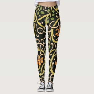 Vintage Arts and Crafts Floralmuster Roycroft Leggings
