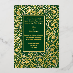 Vintage Arts & Crafts Bewegung Roycroft Rahmen Folieneinladung