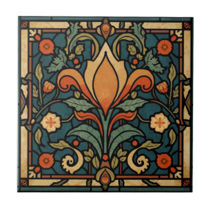 Vintage Arts & Crafts Craftsman, Mission-Stil  Fliese