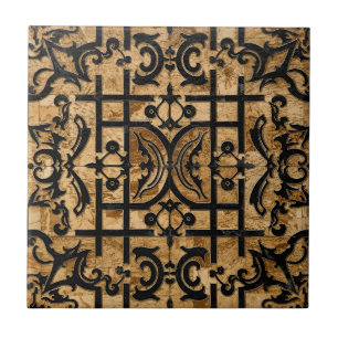 Vintage Arts & Crafts Craftsman, Mission-Stil  Fliese