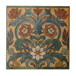 Vintage Arts & Crafts Craftsman, Mission-Stil  Fliese