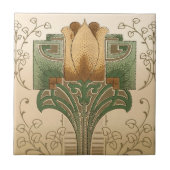 Vintage Arts & Crafts oder Mission Style Fries Fliese (Vorderseite)