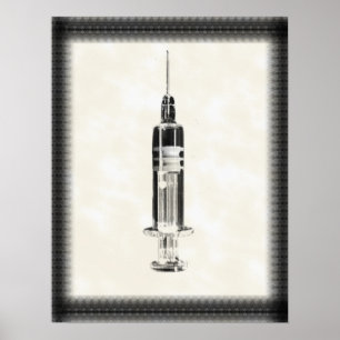 Vintage Artspritze Poster