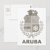 Vintage Aruba Postkarte (Vorne/Hinten)