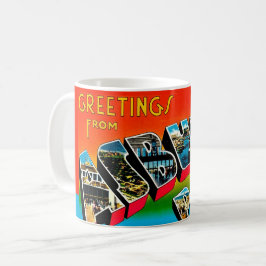 Vintage Asbury Park NJ Postcard Kaffeetasse