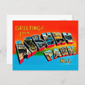 Vintage Asbury Park NJ Postcard Postkarte (Vorne/Hinten)