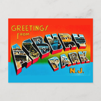 Vintage-Asbury-Park-NJ-Postkarte Postkarte