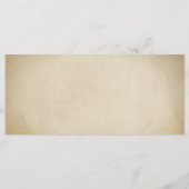 Vintage Aschenputtel Menükarte (Rückseite)