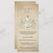 Vintage Aschenputtel Menükarte (Vorne/Hinten)