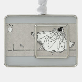 Vintage Aschenputtel-Verzierungs-Dekoration Rahmen-Ornament Silber