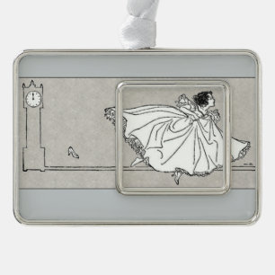 Vintage Aschenputtel-Verzierungs-Dekoration Rahmen-Ornament Silber