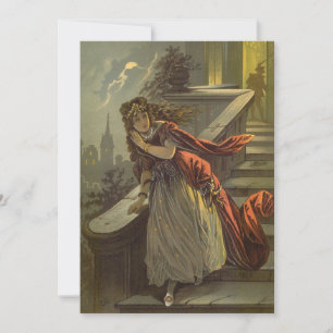 Vintage Aschenputtel, Viktorianische Märchen Einladung