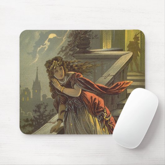 Vintage Aschenputtel, Viktorianische Märchen Mousepad (Mit Mouse)