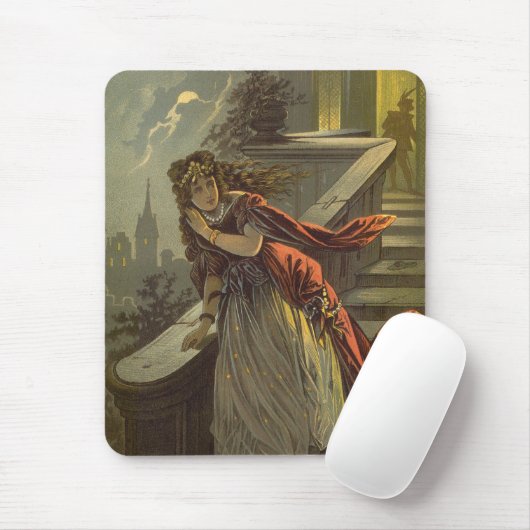 Vintage Aschenputtel, Viktorianische Märchen Mousepad (Mit Mouse)