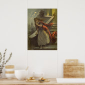 Vintage Aschenputtel, Viktorianische Märchen Poster (Küche)