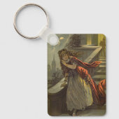 Vintage Aschenputtel, Viktorianische Märchen Schlüsselanhänger (Vorderseite)