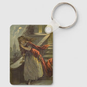 Vintage Aschenputtel, Viktorianische Märchen Schlüsselanhänger (Rückseite)