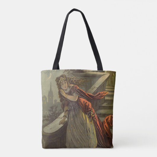 Vintage Aschenputtel, Viktorianische Märchen Tasche (Rückseite)