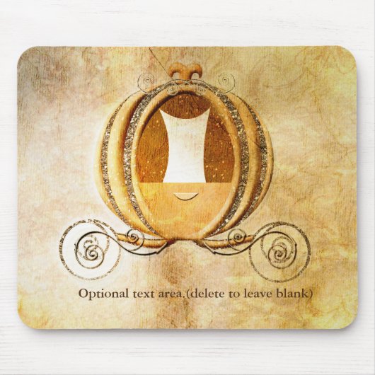 Vintage-Ascheputtel-Kutsche Prinzessin-Mauspad Mousepad (Vorne)