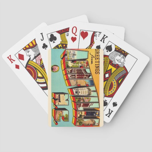 Vintage Asheville NC Spielkarten (Rückseite)