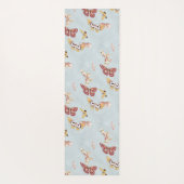 Vintage Asian Butterflies Yogamatte (Rückseite)