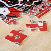 Vintage asiatische Collage Puzzle (Seite)