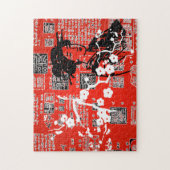 Vintage asiatische Collage Puzzle (Vertikal)